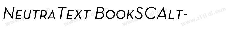 NeutraText BookSCAlt字体转换